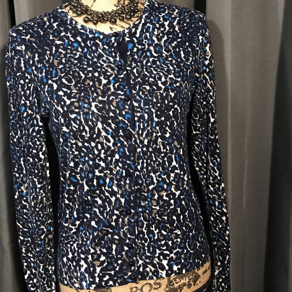 Leopard print cardigan